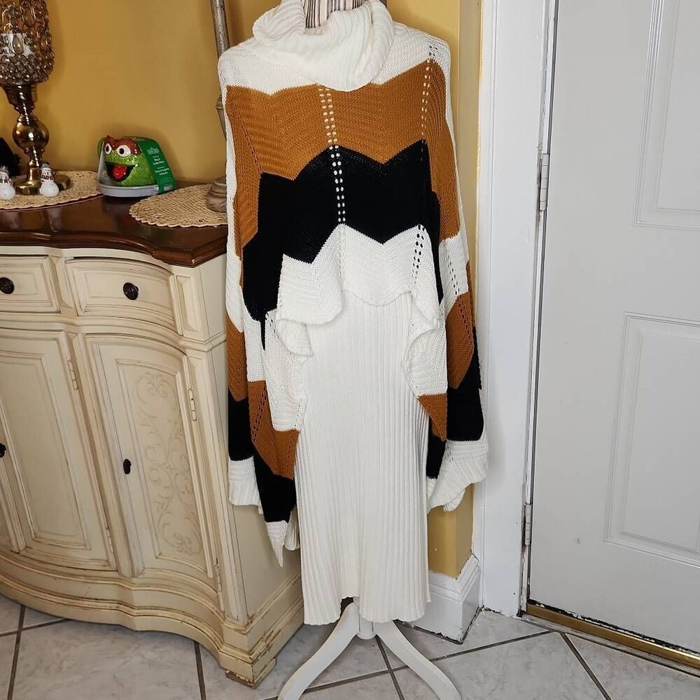 Ashley Stewart sweater dress 2 piece set women's size 12